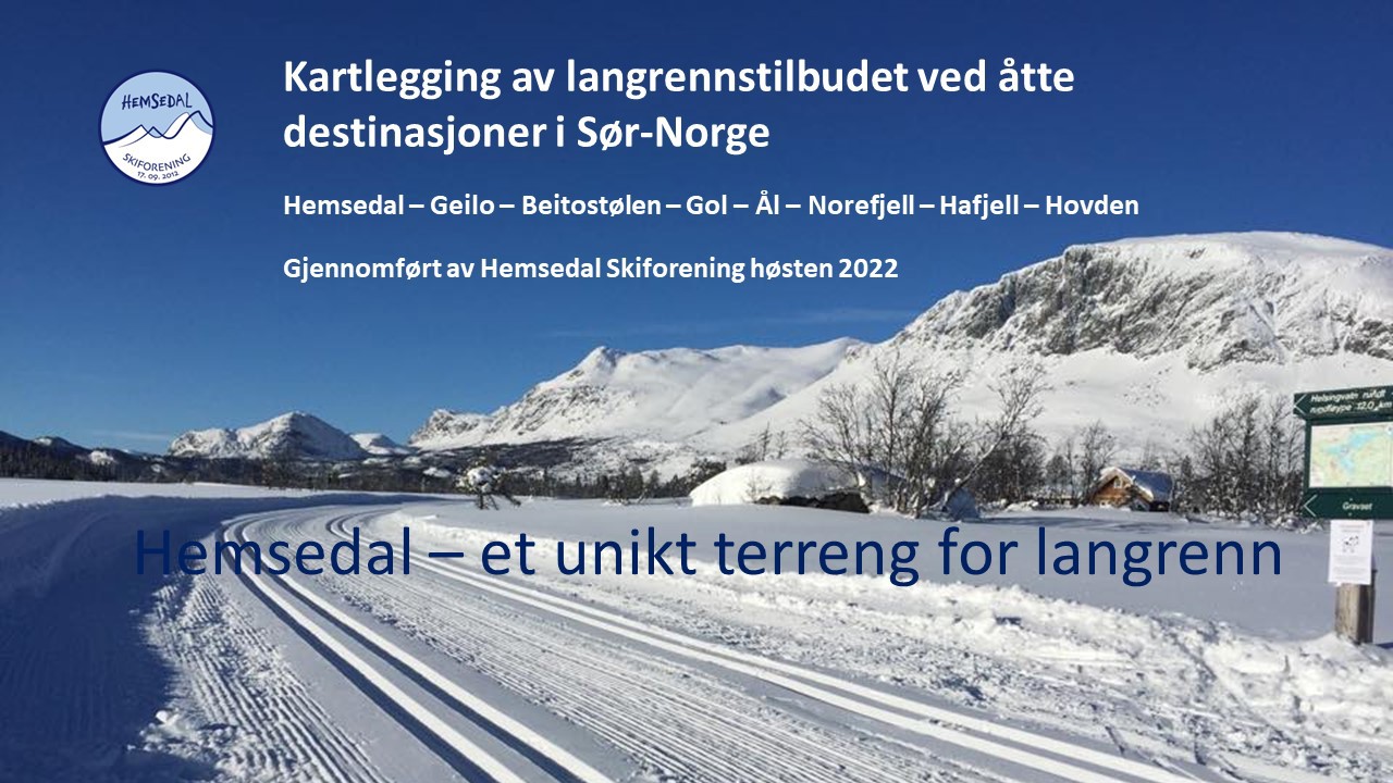Kartlegging av langrennstilbudet ved åtte destinas